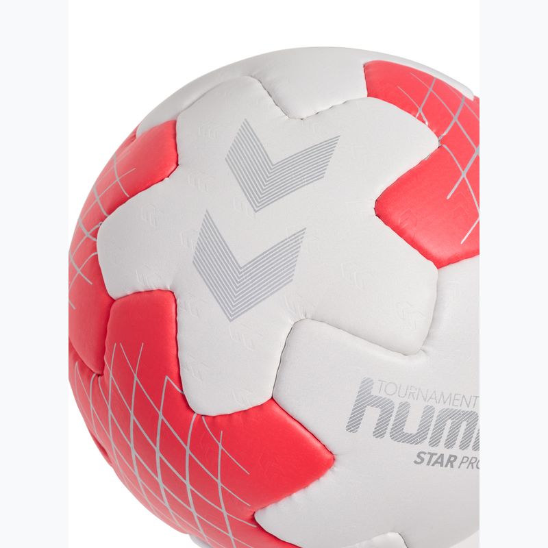 Míč na házenou Hummel Star Pro HB off white/red/silver size 2 4