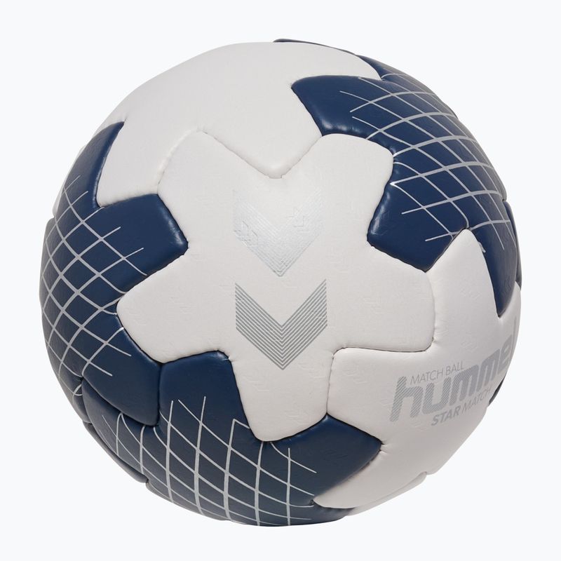 Míč na házenou Hummel Star Mach white/marine/silver size 2 2