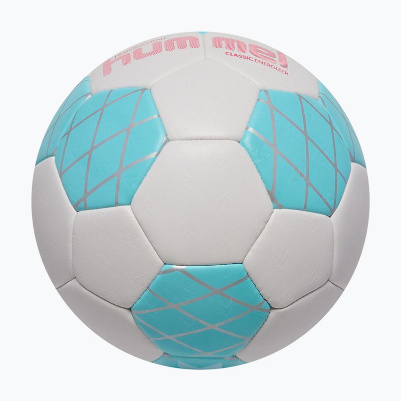 Míč na házenou Hummel Classic Energizer off white/light blue/marine size 0 3