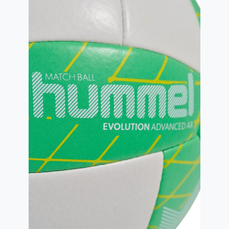 Míč na házenou Hummel Evolution Advanced AR HB off white/green/red size 2 2