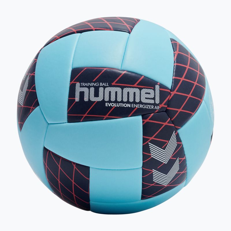Míč na házenou Hummel Evolution Energizer AR HB light blue/marine/red size 2