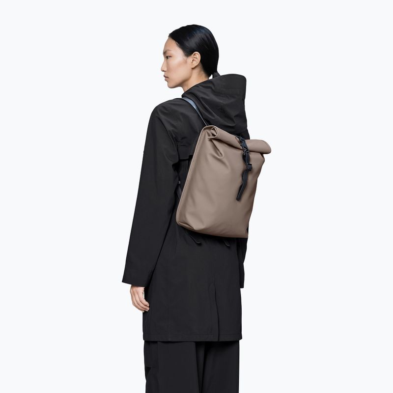 Městský batoh Rains Rolltop Rucksack Mini Cinder 3