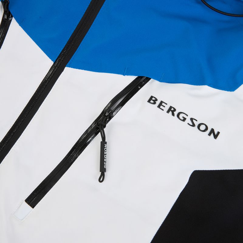 Pánská lyžařská bunda BERGSON Velox Stx ibiza blue/white 4