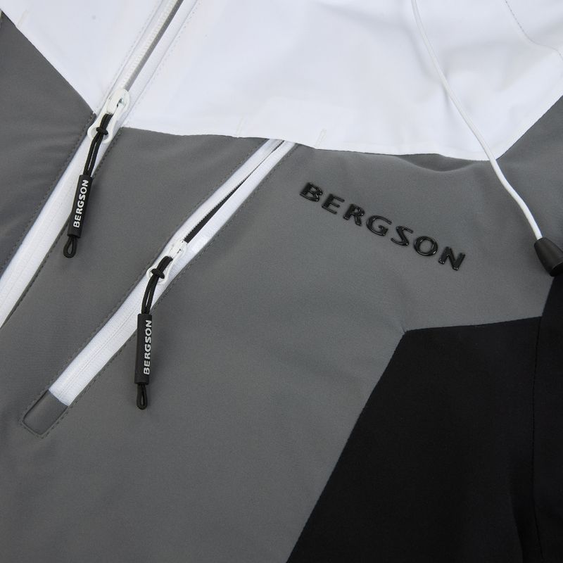 Pánská lyžařská bunda BERGSON Velox Stx white/grey 4