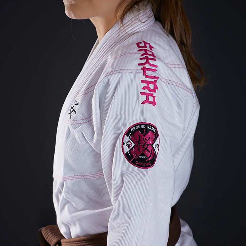 Ground Game dámské BJJ Sakura bílé GISAKWHF1 5