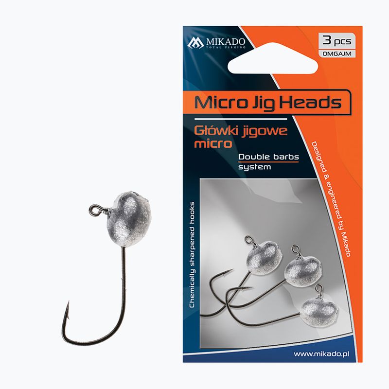 Mikado Micro 4g 3ks jigová hlava černá OMGAJM4-1-N