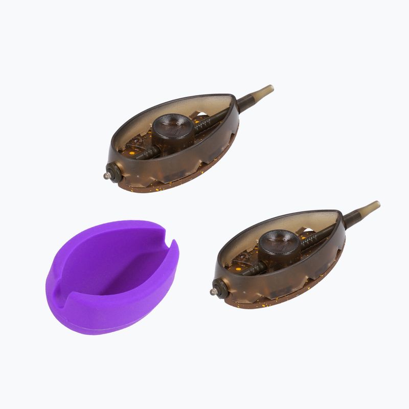 Koš na návnady Mikado Aperio Q.M.F. System XL + forma hnědá AMFA-QMF-SET-3XL