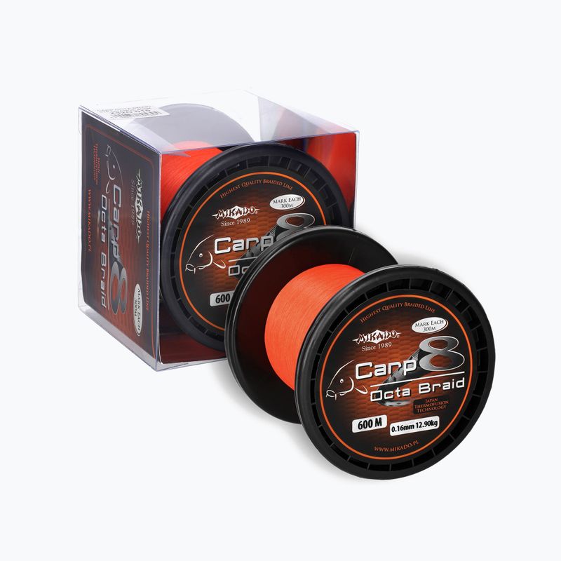 Mikado Carp Octa Braid kaprový vlasec oranžový Z32O-016 2