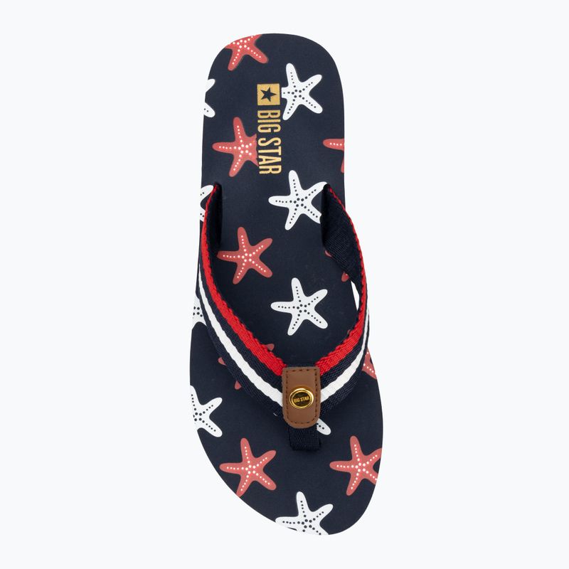 Dámské žabky BIG STAR RR274A127 navy blue / red 5