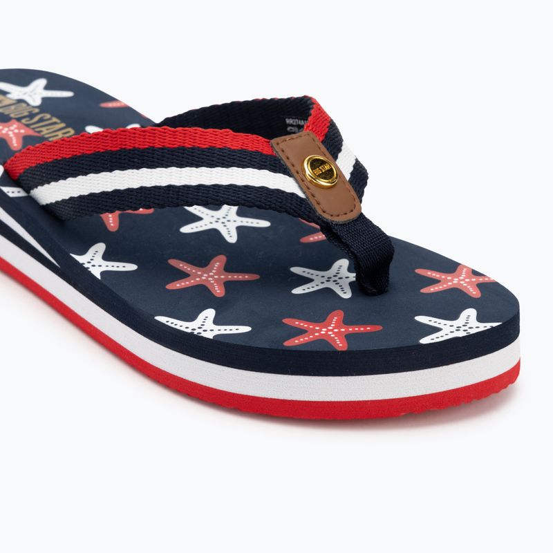 Dámské žabky BIG STAR RR274A127 navy blue / red 7