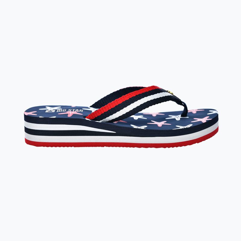 Dámské žabky BIG STAR RR274A127 navy blue / red 8