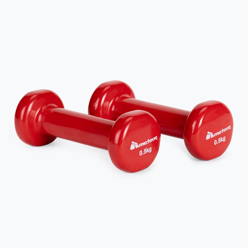 Činky Meteor 2 x 0 5 kg červené 30180