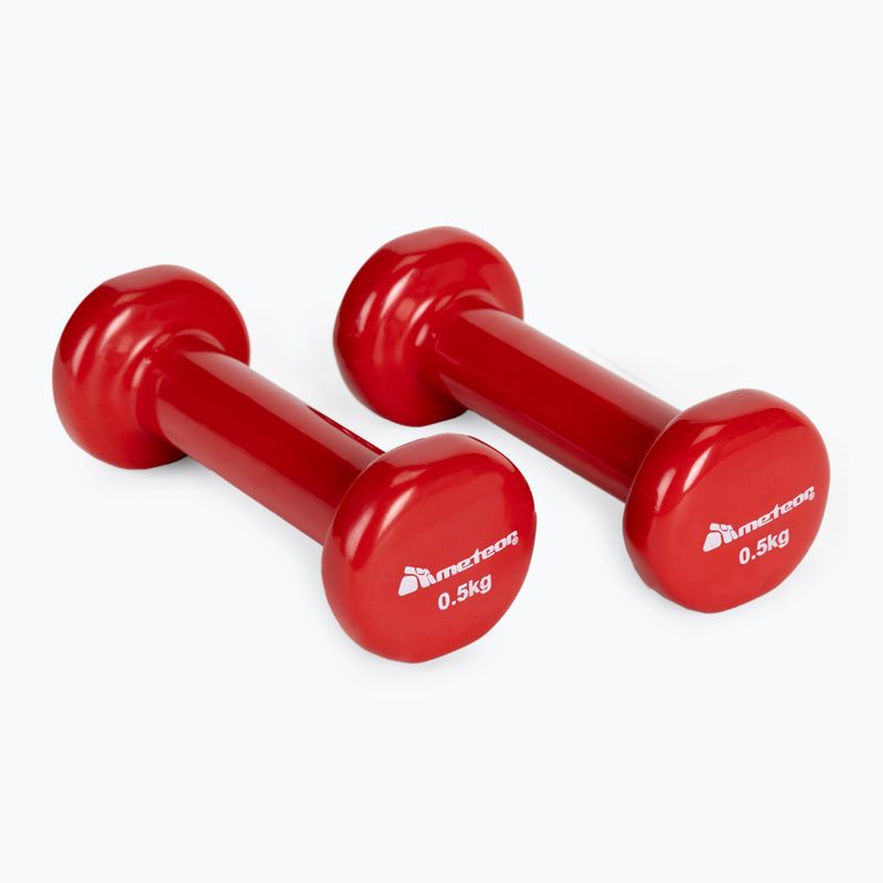 Činky Meteor 2 x 0 5 kg červené 30180 2