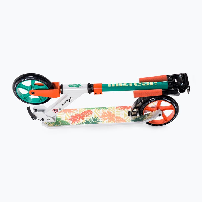 Koloběžka Meteor Holiday Hawaii bílo-zelená 22545 4