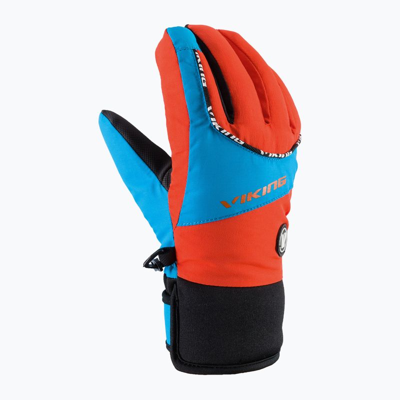 Lyžařské rukavice Viking Fin oranžové 120/19/9753/53 5