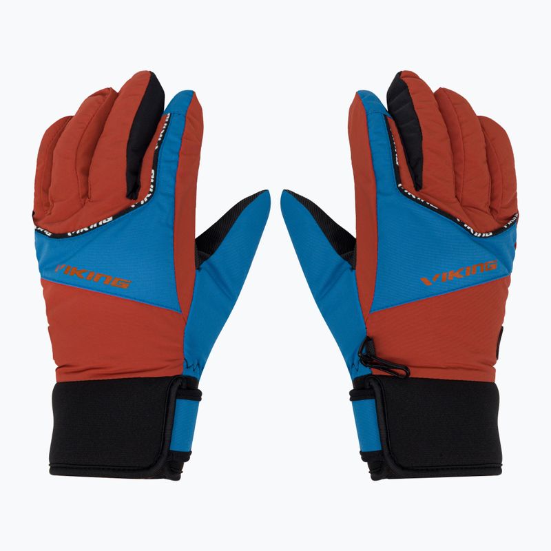 Lyžařské rukavice Viking Fin oranžové 120/19/9753/53 2
