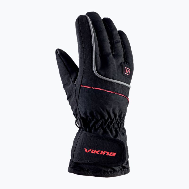 Dětské lyžařské rukavice Viking Kevin Ski dark red 2