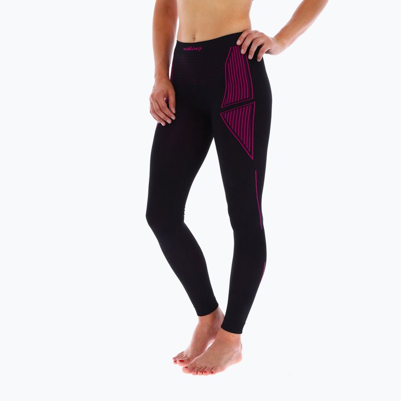 Dámské termokalhoty Viking Etna black/pink 500/21/3092