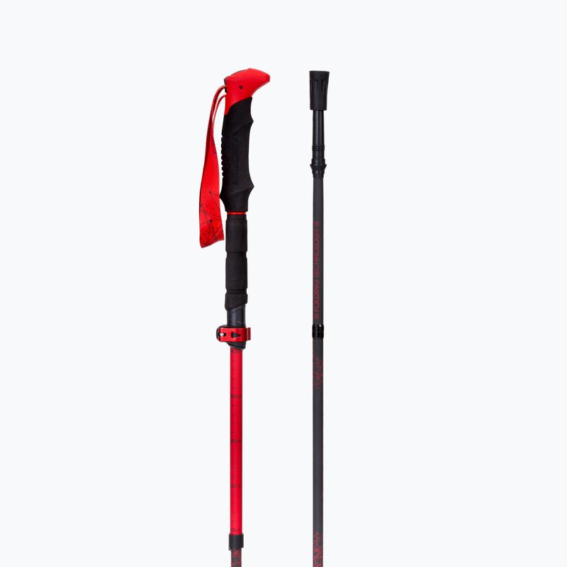 Lyžařské hole Viking Spider black/red 4