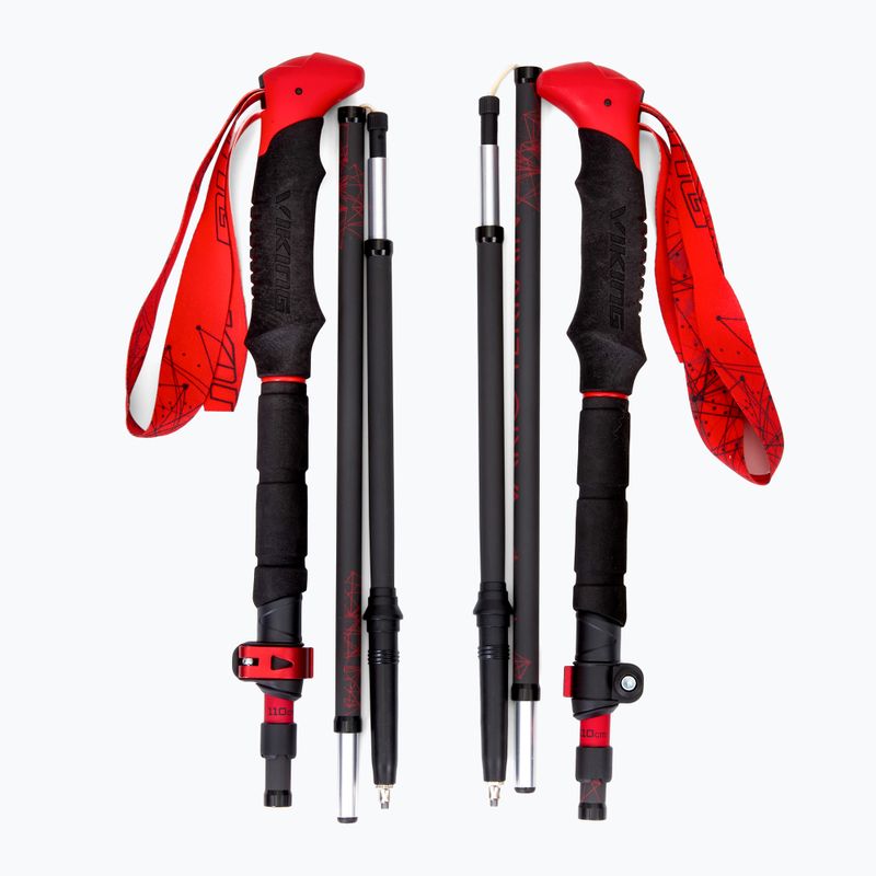 Lyžařské hole Viking Spider black/red 6