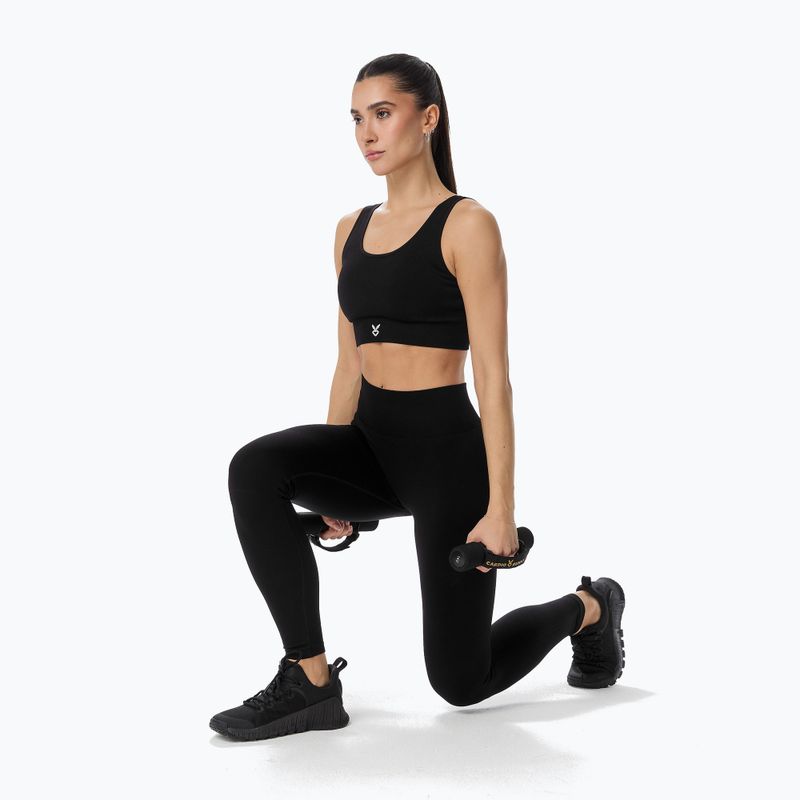 Dámské tréninkové legíny Cardio Bunny Seamless Push-Up black 6