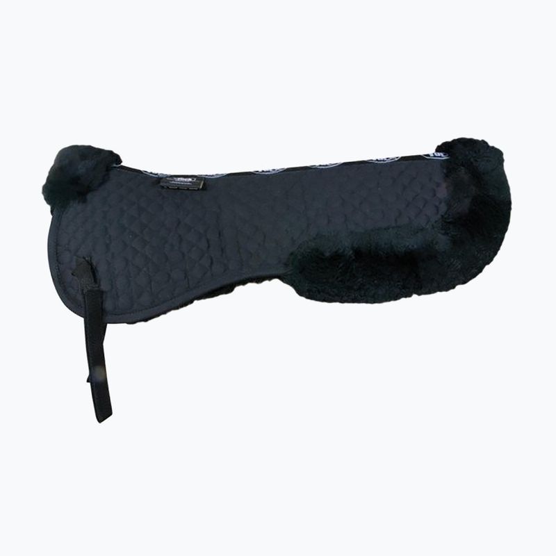 Podložka pod sedlo z ovčí kůže York černá 01006098L