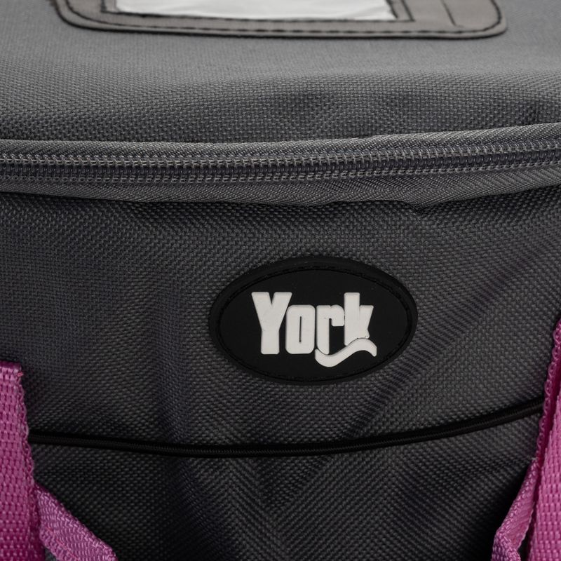 York taška na jezdecké potřeby, uzamykatelná, šedá lila 280108 3