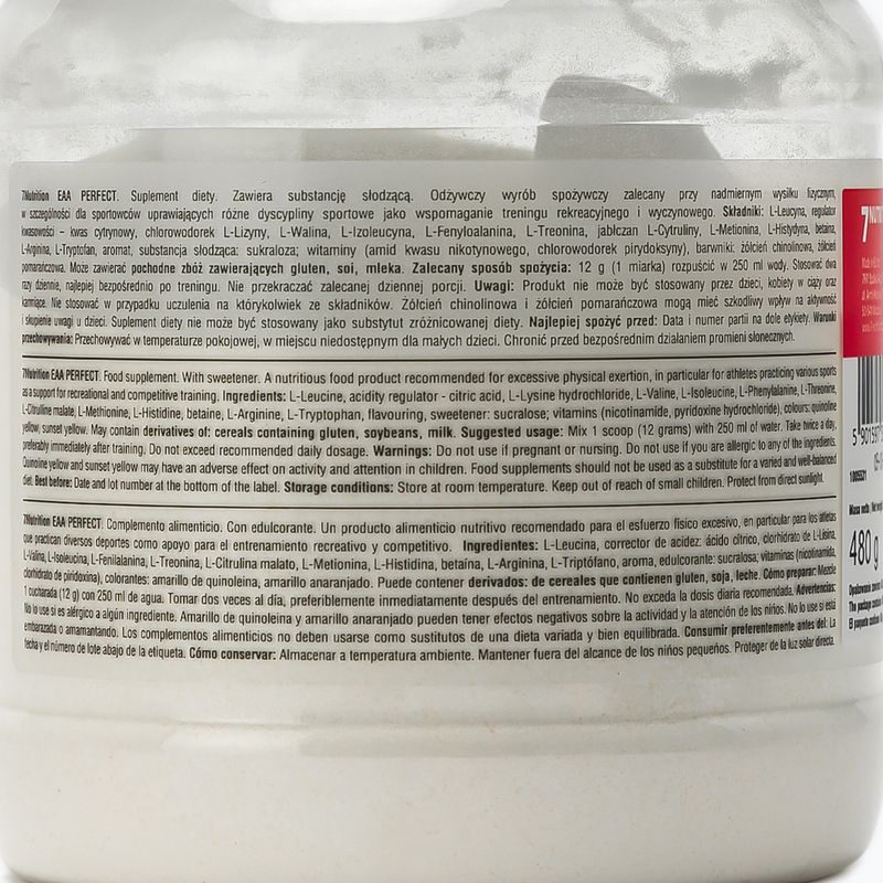 EAA Perfect 7Nutrition aminokyseliny 480g pomeranč 7Nu000393 2