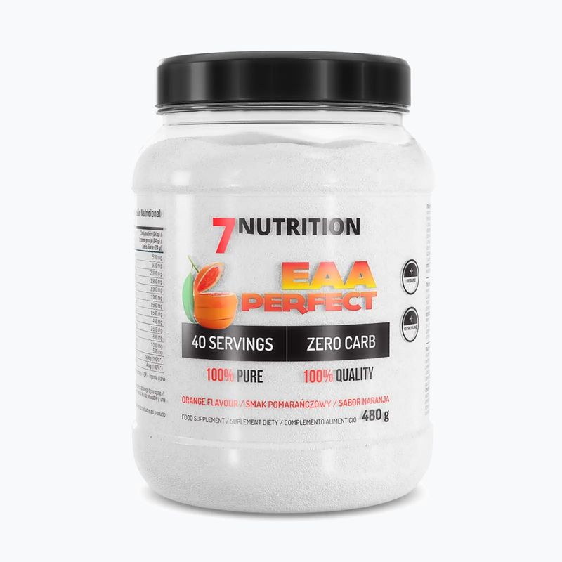 EAA Perfect 7Nutrition aminokyseliny 480g pomeranč 7Nu000393
