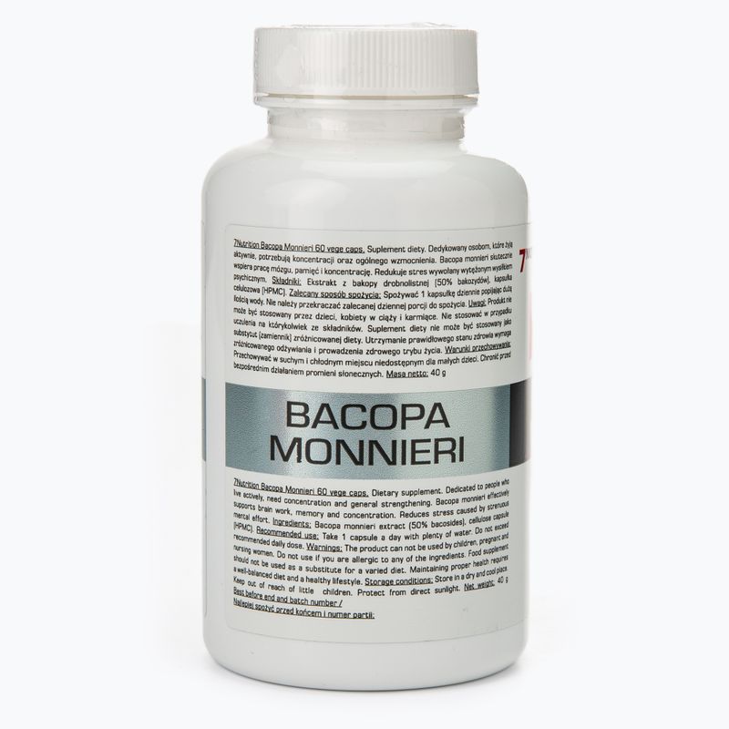 Bacopa Monnieri 7Nutrition 550mg paměť a koncentrace 60 kapslí 7Nu000426 2