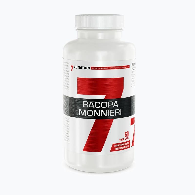 Bacopa Monnieri 7Nutrition 550mg paměť a koncentrace 60 kapslí 7Nu000426