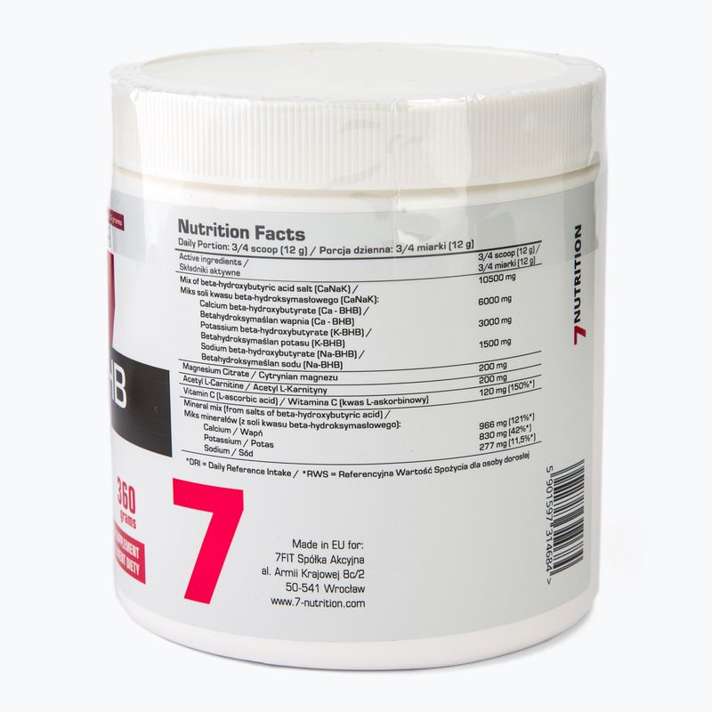 Keto BHB 7Nutrition 360g podpora ketogenní diety citron 7Nu000417 3