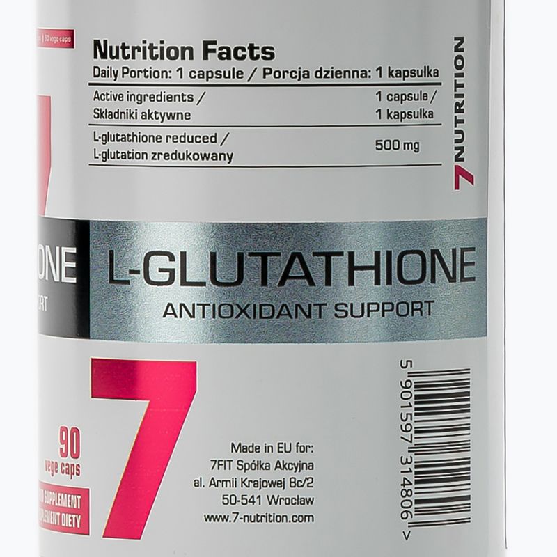L-Glutathione 7Nutrition antyoksydant 90 kapslí 7Nu000466 3