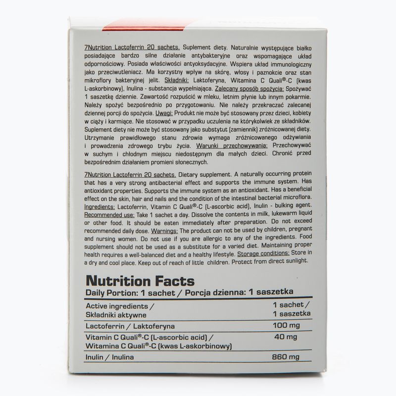 Laktoferin 90%  7Nutrition 100mg imunita 20 sáčků 7Nu000457 3