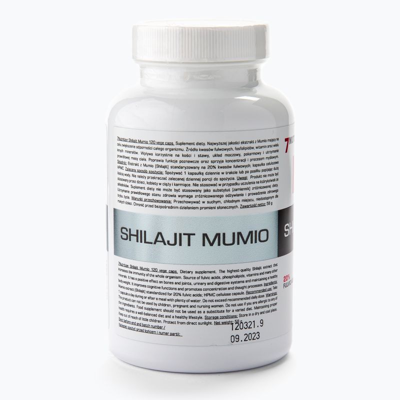 Shilajit Mumio 400mg 7Nutrition imunitní systém 120 kapslí 7Nu000456 2