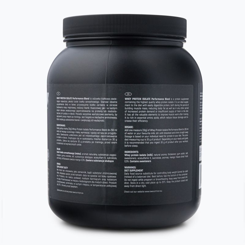 Izolát syrovátkové bílkoviny Raw Nutrition 900g mango WPI-59017 2