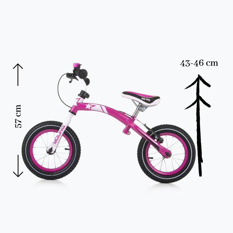 Balanční kolo Milly Mally Young růžové 391 10