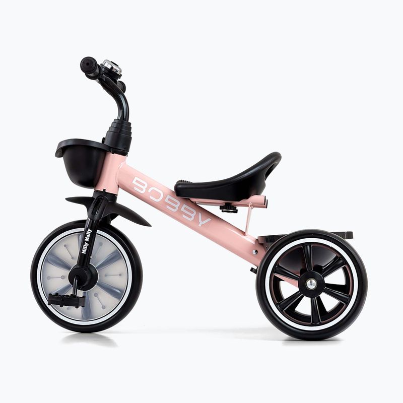 Odrazedlo běžící tříkolové Milly Mally Bobby pink 3