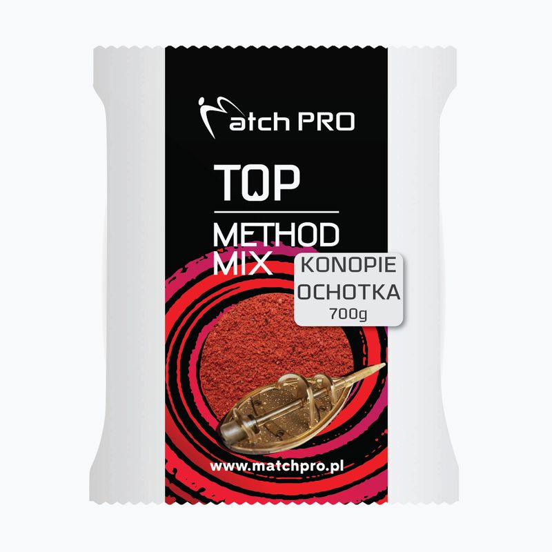 MatchPro Methodmix Ochotka & Hemp fishing groundbait červená 978307