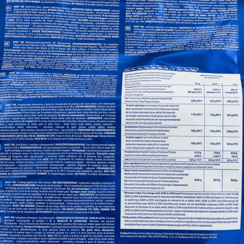 Syrovátkový protein Trec 100 Chocolate Coconut 700 g 2