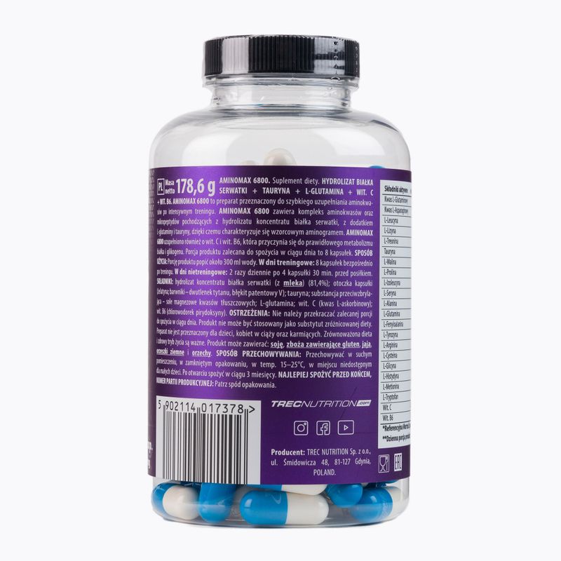 Aminokyseliny Trec Amino Max 6800 160 kapslí 2