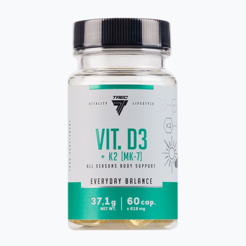 Vitamin D3 K2 (MK-7) Trec komplex vitamínů 60 kapslí TRE/539