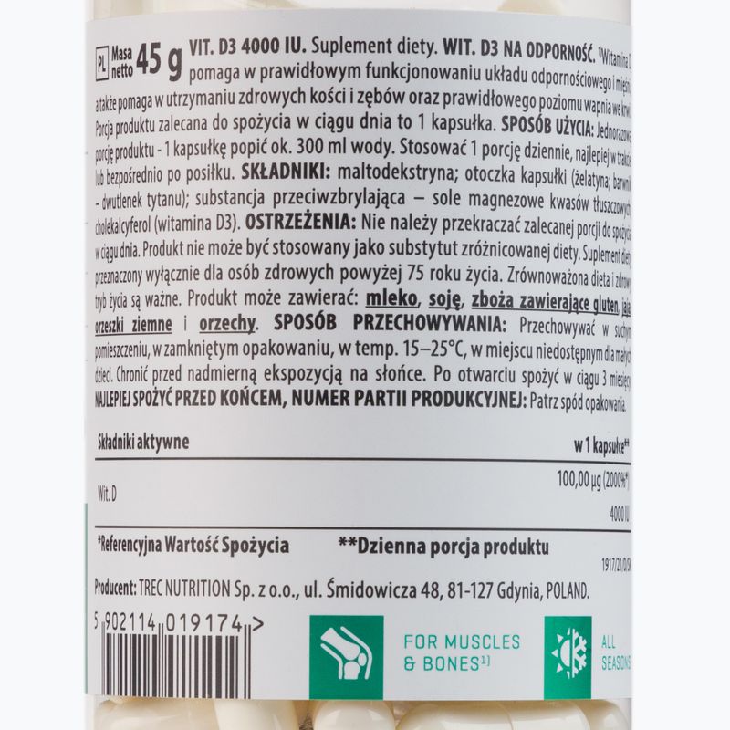Vitamín Trec Vitality Vit. D3 4000 IU 90 kapslí 2