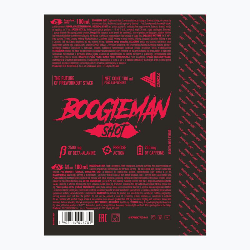 Předtréninková směs Trec Boogieman 100 ml bubble gum 2