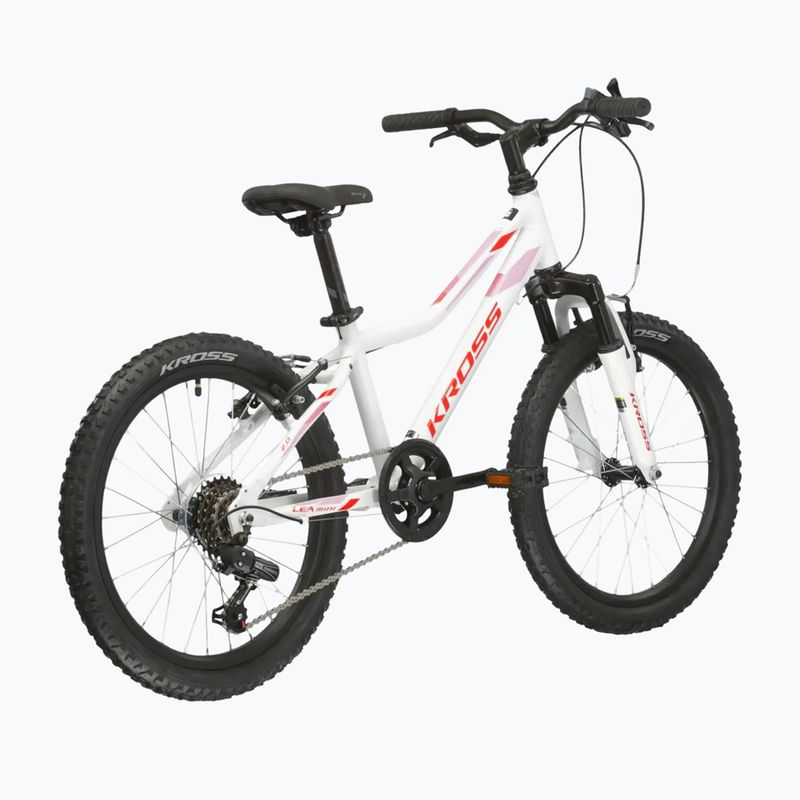 Dětské kolo KROSS Lea Mini 2.0 white/red/gloss 3