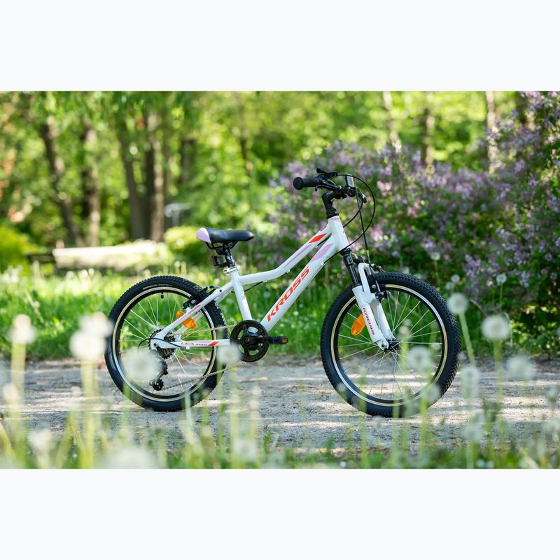 Dětské kolo KROSS Lea Mini 2.0 white/red/gloss 12