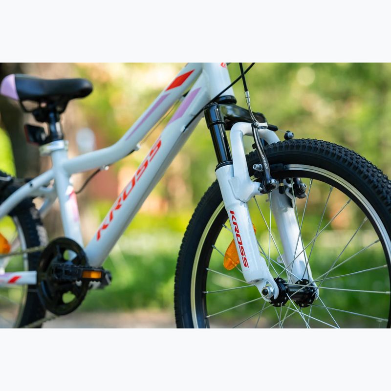 Dětské kolo KROSS Lea Mini 2.0 white/red/gloss 13