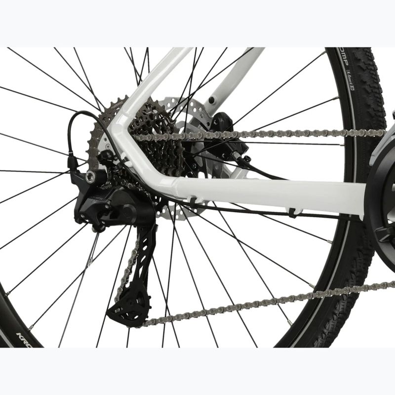 Dámské krosové kolo KROSS Evado 7.0 In white/turquoise/gloss 8