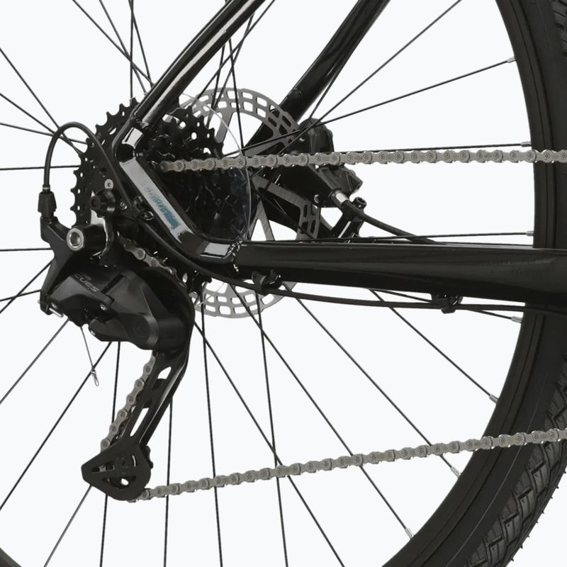 Dámské krosové kolo KROSS Evado 5.0 In black/turquoise/gloss 10