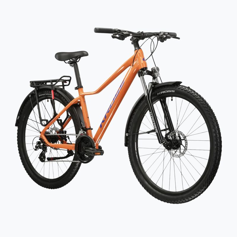 Dámské horské kolo KROSS Lea 2.0 Eq W 27.5 orange/navy blue/gloss 2